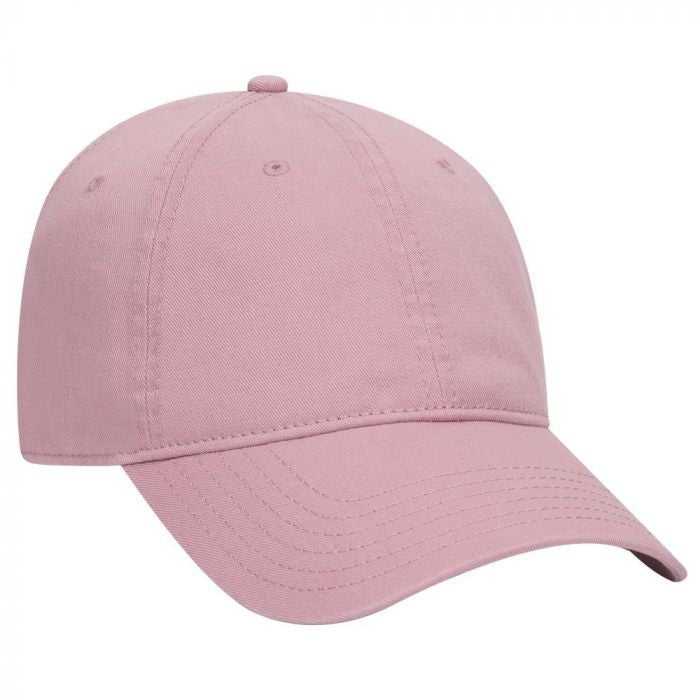 OTTO 18-772 Superior Garment Washed Cotton Twill Low Profile Pro Style Cap - Dusty Rose - HIT a Double - 1