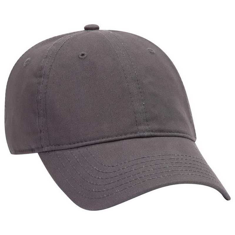 OTTO 18-864 6 Panel Low Profile Baseball Cap - Charcoal Gray - HIT a Double - 1
