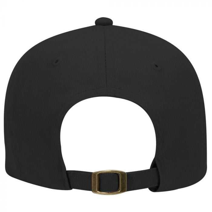 OTTO 19-028 Brushed Cotton Twill Low Profile Pro Style Structured Firm Front Panel Cap - Black - HIT a Double - 1