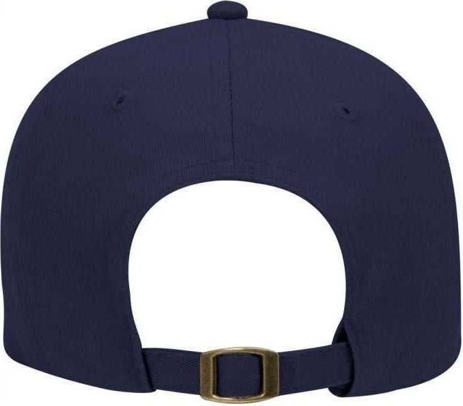 OTTO 19-028 Brushed Cotton Twill Low Profile Pro Style Structured Firm Front Panel Cap - Navy - HIT a Double - 2