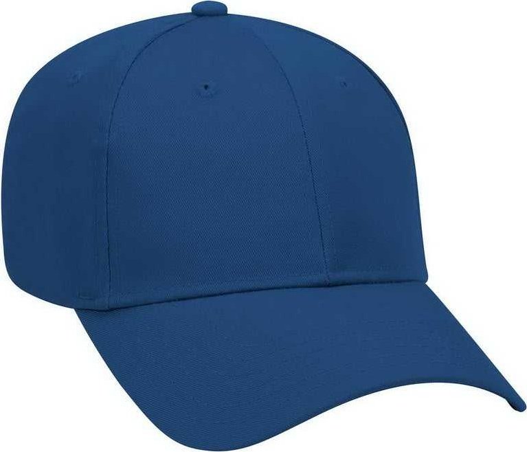 OTTO 19-061 Cotton Twill Low Profile Pro Style Cap with Fabric Adjustable Hook - Royal - HIT a Double - 1