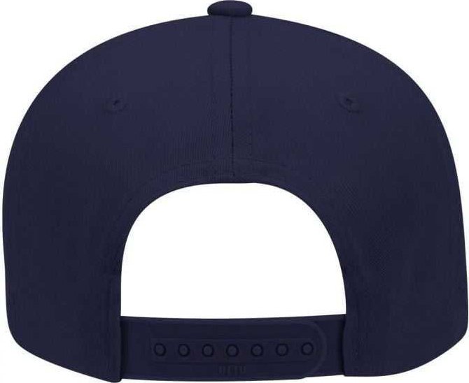 OTTO 19-061 Cotton Twill Low Profile Pro Style Cap with Fabric Adjustable Hook - Navy - HIT a Double - 2