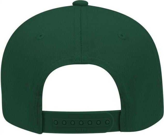 OTTO 19-061 Cotton Twill Low Profile Pro Style Cap with Fabric Adjustable Hook - Dark Green - HIT a Double - 2