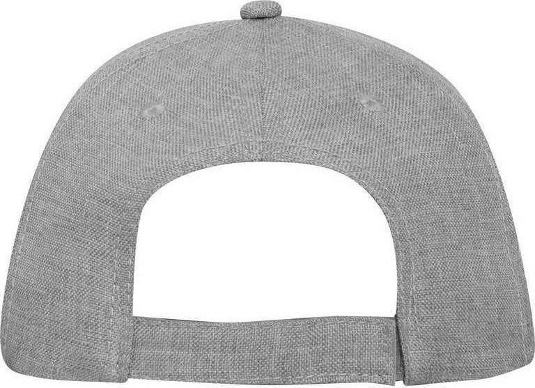 OTTO 19-1066 6 Panel Low Profile Baseball Cap - Heather Gray - HIT a Double - 2