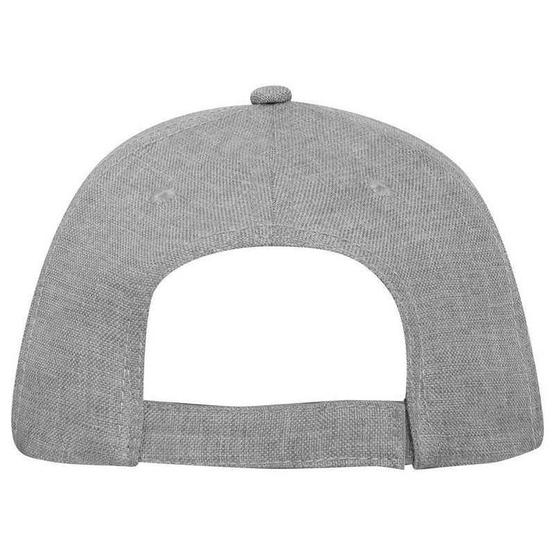 OTTO 19-1066 6 Panel Low Profile Baseball Cap - Heather Gray - HIT a Double - 2