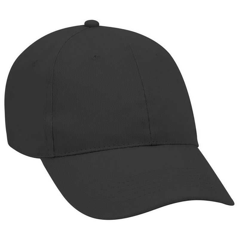 OTTO 19-1109 Brushed Promo Cotton Twill 6 Panel Low Profile Baseball Cap - Black - HIT a Double - 1