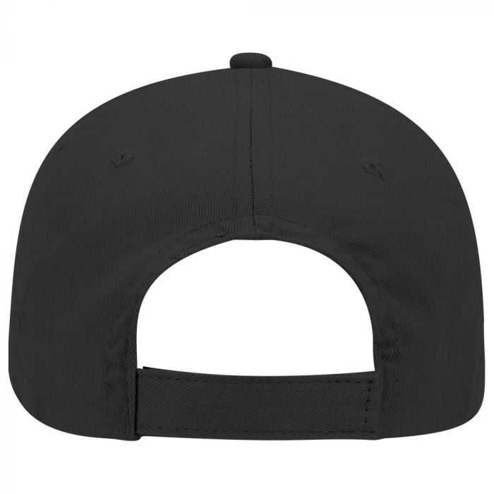 OTTO 19-1109 Brushed Promo Cotton Twill 6 Panel Low Profile Baseball Cap - Black - HIT a Double - 1