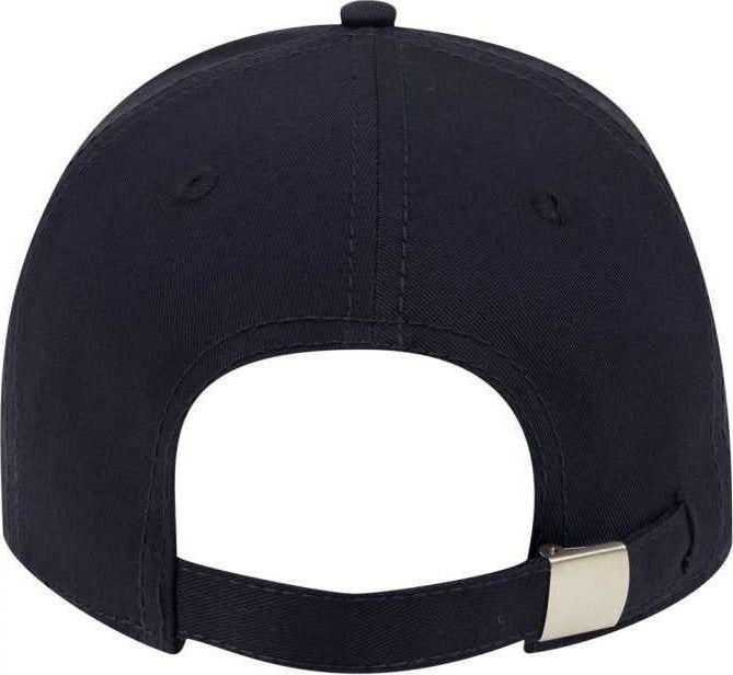 OTTO 19-1203 Superior Cotton Twill 6 Panel Low Profile Baseball Cap - Navy - HIT a Double - 2