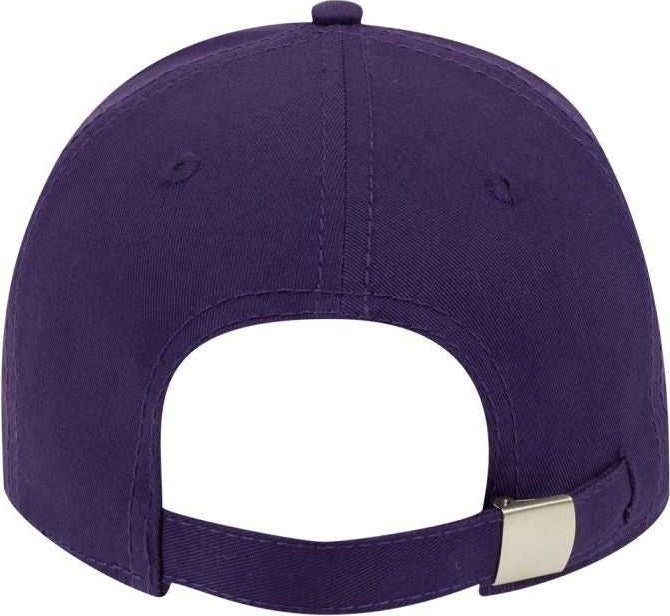 OTTO 19-1203 Superior Cotton Twill 6 Panel Low Profile Baseball Cap - Purple - HIT a Double - 2