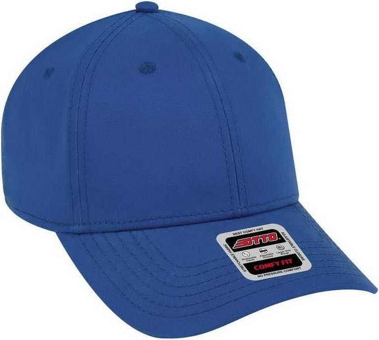 OTTO 19-1227 Ultra Fine Brushed Stretchable Superior Cotton Twill 6 Panel Low Profile Baseball Cap - Royal - HIT a Double - 1
