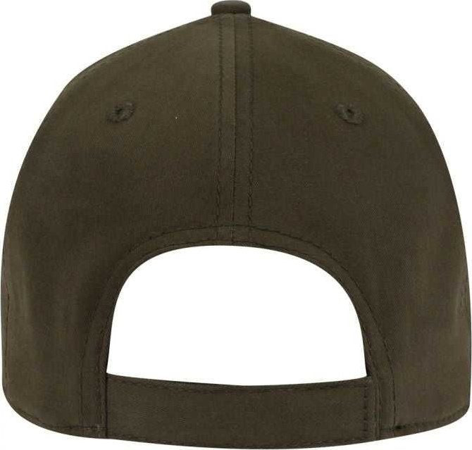 OTTO 19-1227 Ultra Fine Brushed Stretchable Superior Cotton Twill 6 Panel Low Profile Baseball Cap - Dark Olive Green - HIT a Double - 2
