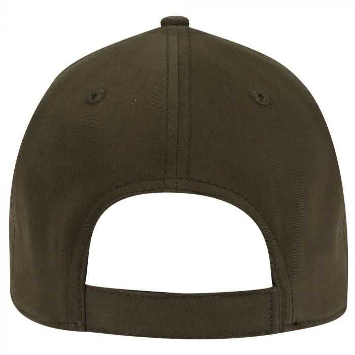 OTTO 19-1227 Ultra Fine Brushed Stretchable Superior Cotton Twill 6 Panel Low Profile Baseball Cap - Dark Olive Green - HIT a Double - 2