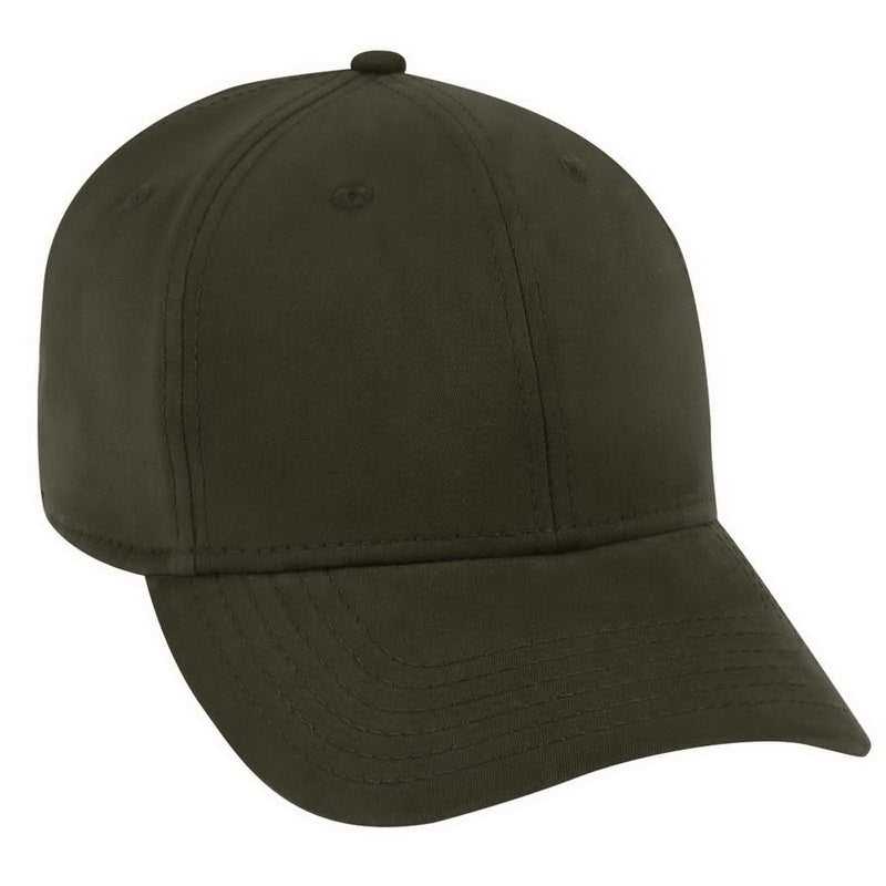 OTTO 19-1227A 6 Panel Low Profile Baseball Cap - Dark Olive Green - HIT a Double - 1