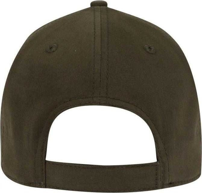 OTTO 19-1227A 6 Panel Low Profile Baseball Cap - Dark Olive Green - HIT a Double - 2