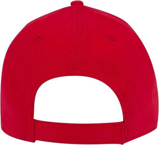 OTTO 19-1227A 6 Panel Low Profile Baseball Cap - Red - HIT a Double - 2
