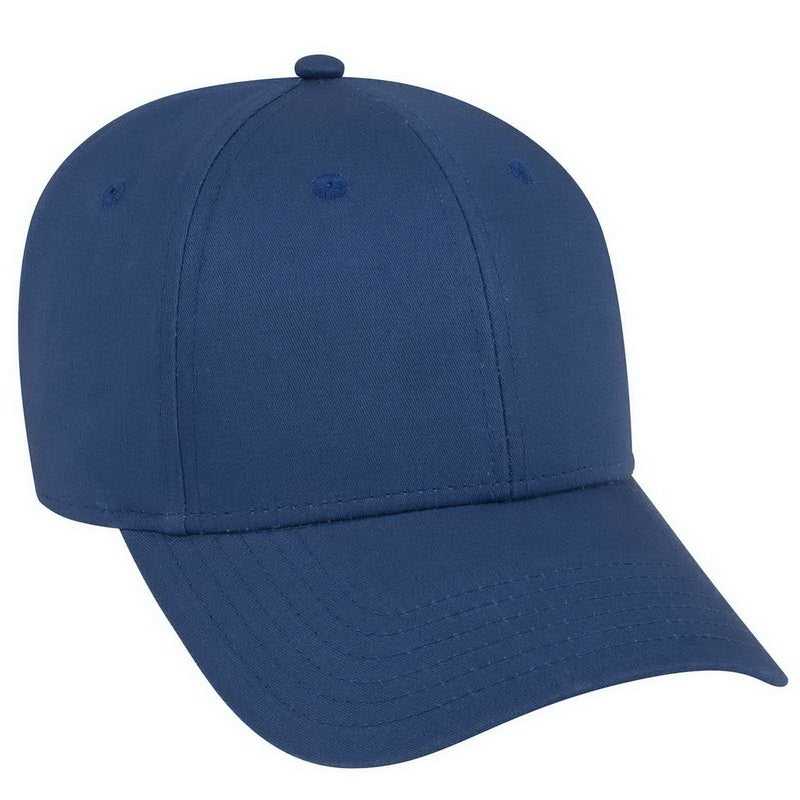 OTTO 19-1229 Superior Combed Cotton Twill 6 Panel Low Profile Baseball Cap - Royal - HIT a Double - 1