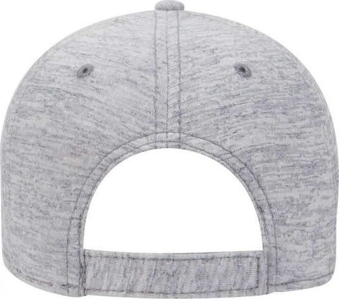 OTTO 19-1232 Otto Comfy Fit 6 Panel Low Profile Baseball Cap - Heather Gray - HIT a Double - 2