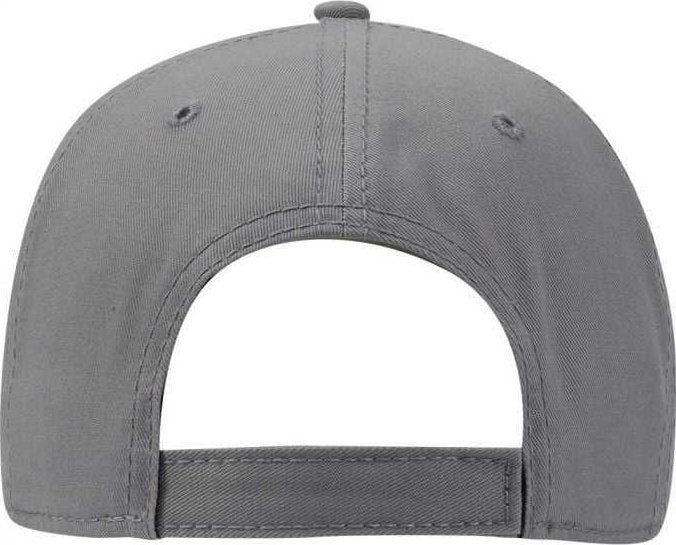 OTTO 19-1232 Otto Comfy Fit 6 Panel Low Profile Baseball Cap - Heather Gray Gray - HIT a Double - 2