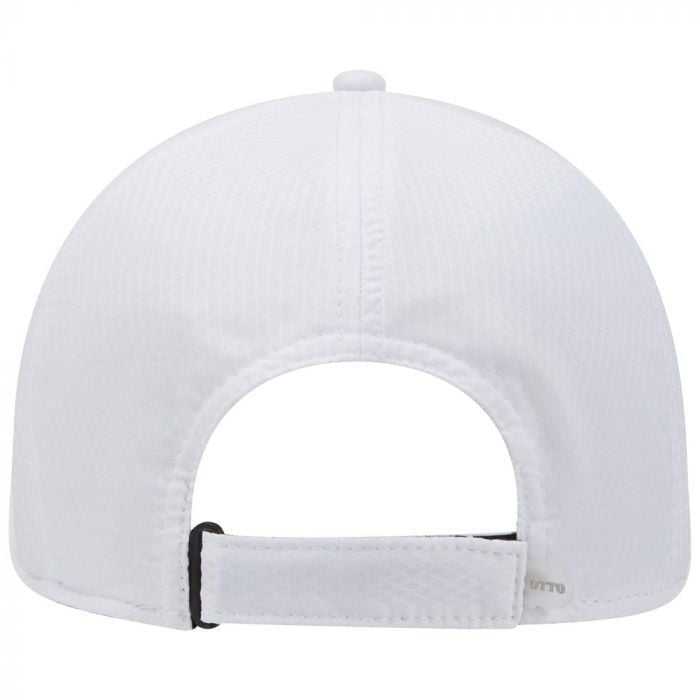 OTTO 19-1253 6 Panel Low Profile UPF 50+ Cool Comfort Performance Stretchable Diamond Knit Cap - White - HIT a Double - 2