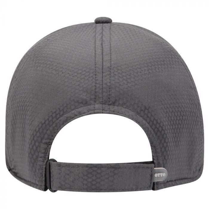 OTTO 19-1253 6 Panel Low Profile UPF 50+ Cool Comfort Performance Stretchable Diamond Knit Cap - Charcoal Gray - HIT a Double - 1