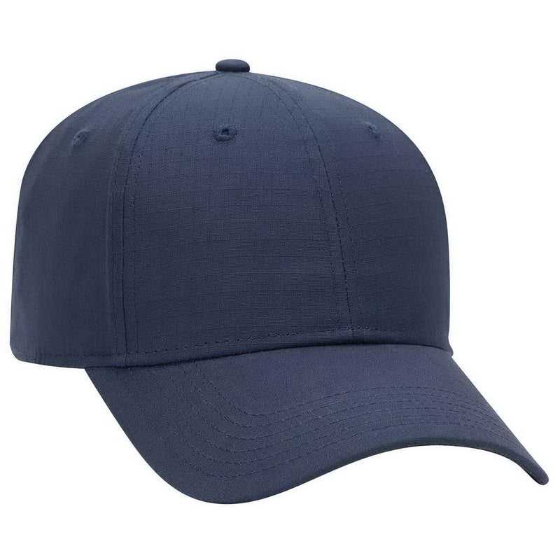 OTTO 19-1266 6 Panel Low Profile Baseball Cap - Navy - HIT a Double - 1