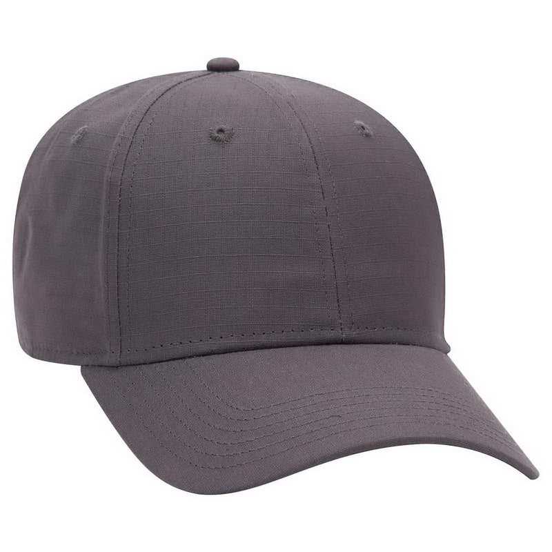 OTTO 19-1266 6 Panel Low Profile Baseball Cap - Charcoal Gray - HIT a Double - 1