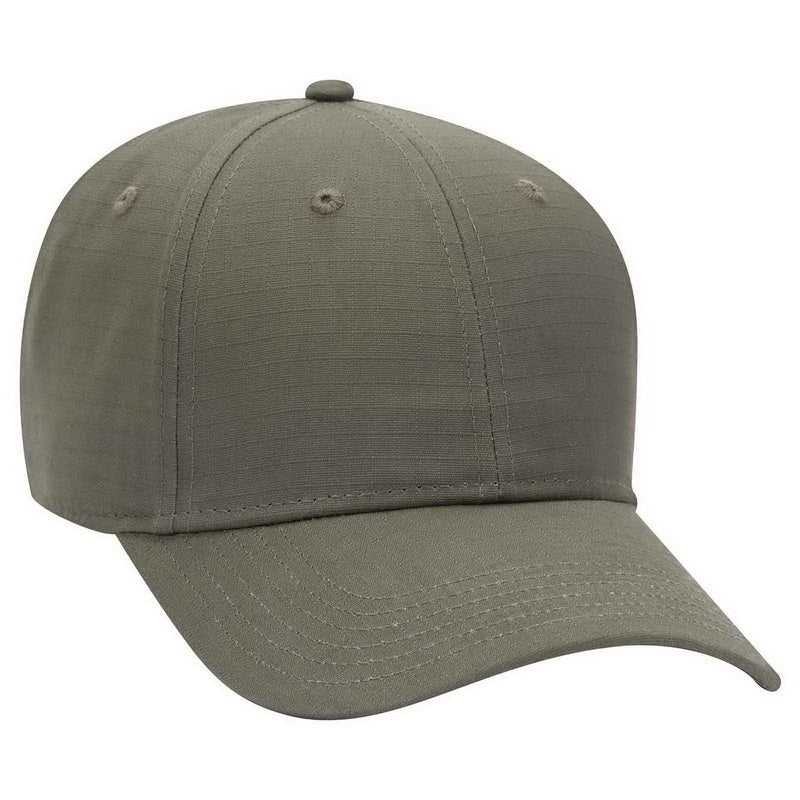 OTTO 19-1266 6 Panel Low Profile Baseball Cap - Dark Olive Green - HIT a Double - 1
