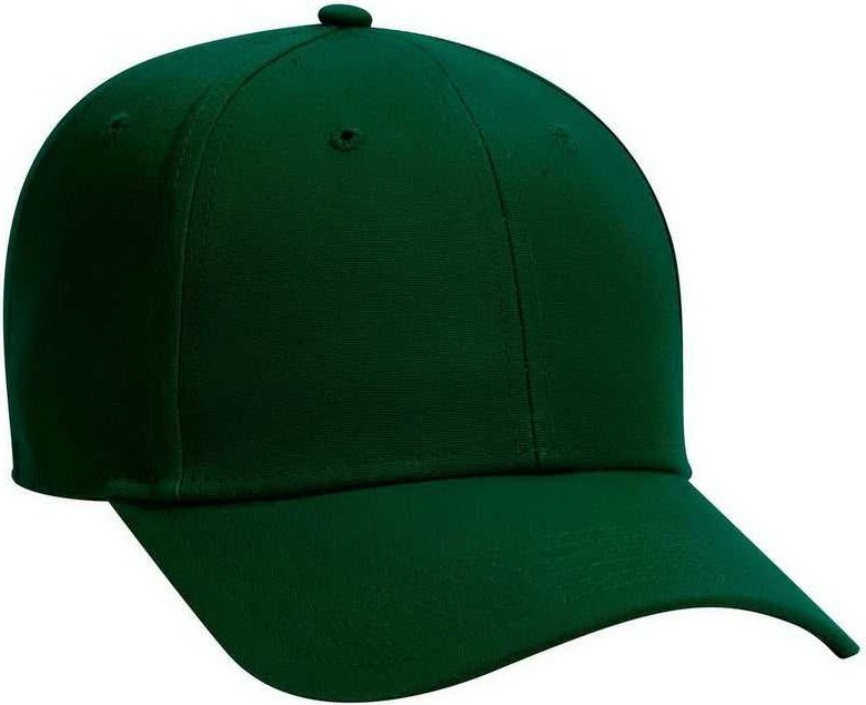 OTTO 19-1277 6 Panel Low Profile Baseball Cap - Dark Green - HIT a Double - 1