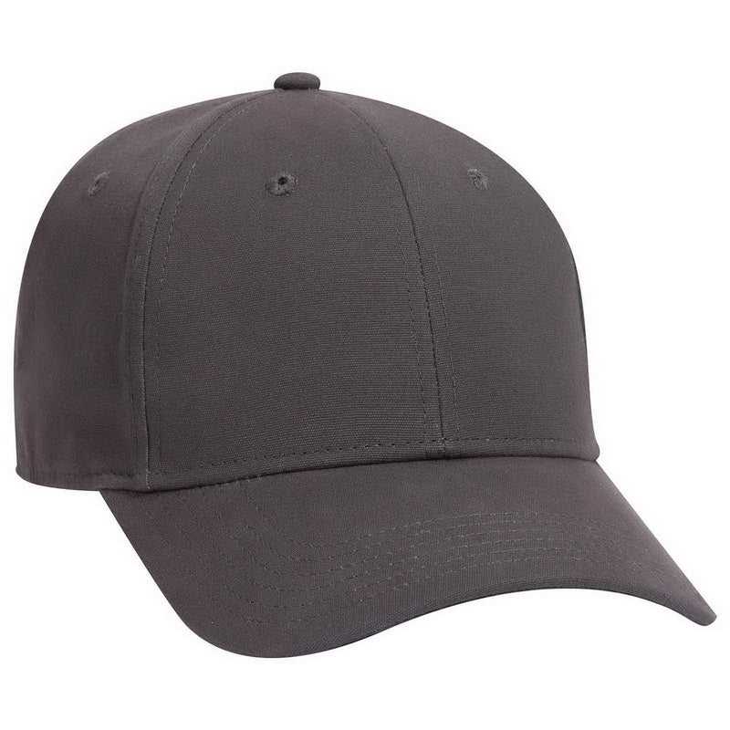 OTTO 19-1277 6 Panel Low Profile Baseball Cap - Charcoal Gray - HIT a Double - 1