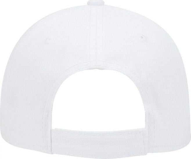 OTTO 19-1283 Comfy Fit 6 Panel Low Profile Baseball Cap - White - HIT a Double - 2