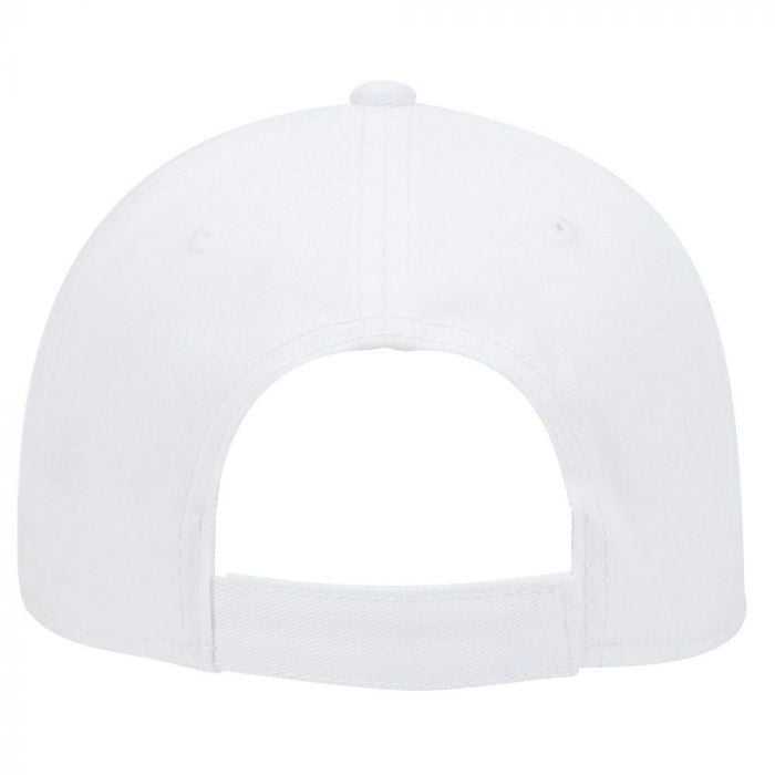 OTTO 19-1283 Comfy Fit 6 Panel Low Profile Baseball Cap - White - HIT a Double - 1