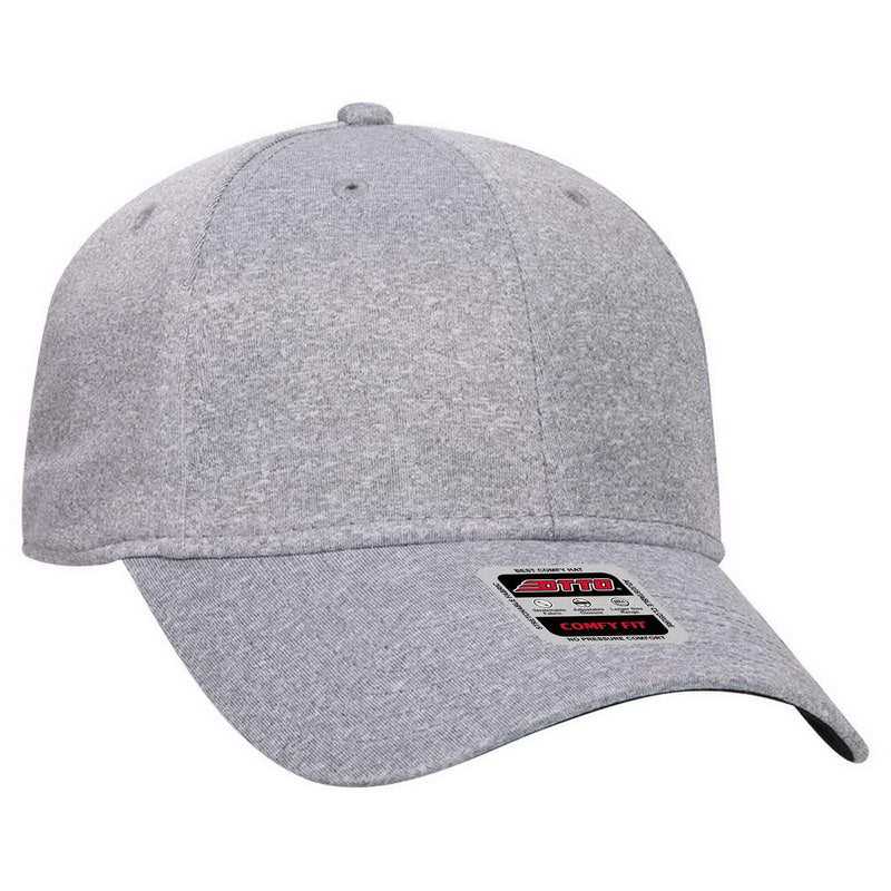 OTTO 19-1285 Otto Comfy Fit 6 Panel Low Profile Baseball Cap - Heather Gray - HIT a Double - 1
