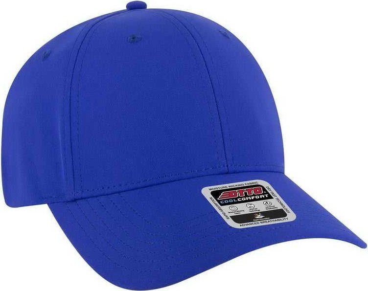 OTTO 19-1319 6 Panel Low Profile Style Baseball Cap - Royal - HIT a Double - 1