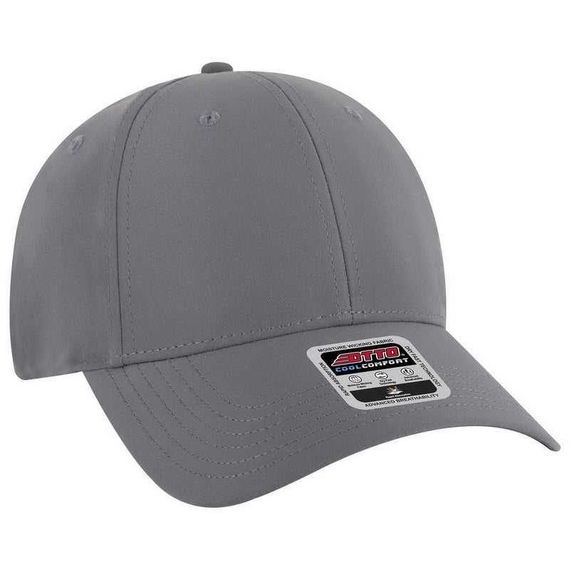 OTTO 19-1319 6 Panel Low Profile Style Baseball Cap - Charcoal Gray - HIT a Double - 1