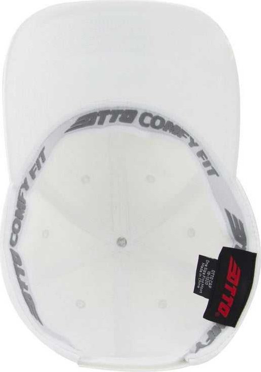 OTTO 19-1320 Comfy Fit 6 Panel Low Profile Style Baseball Cap - White - HIT a Double - 2