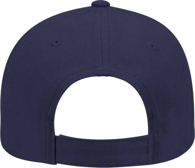 OTTO 19-251 Brushed Bull Denim Seamed Front Panel Low Profile Pro Style Cap - Navy - HIT a Double - 1