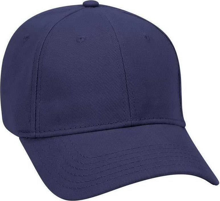 OTTO 19-251 Brushed Bull Denim Seamed Front Panel Low Profile Pro Style Cap - Navy - HIT a Double - 1