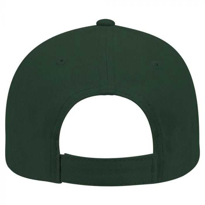 OTTO 19-251 Brushed Bull Denim Seamed Front Panel Low Profile Pro Style Cap - Dark Green - HIT a Double - 1
