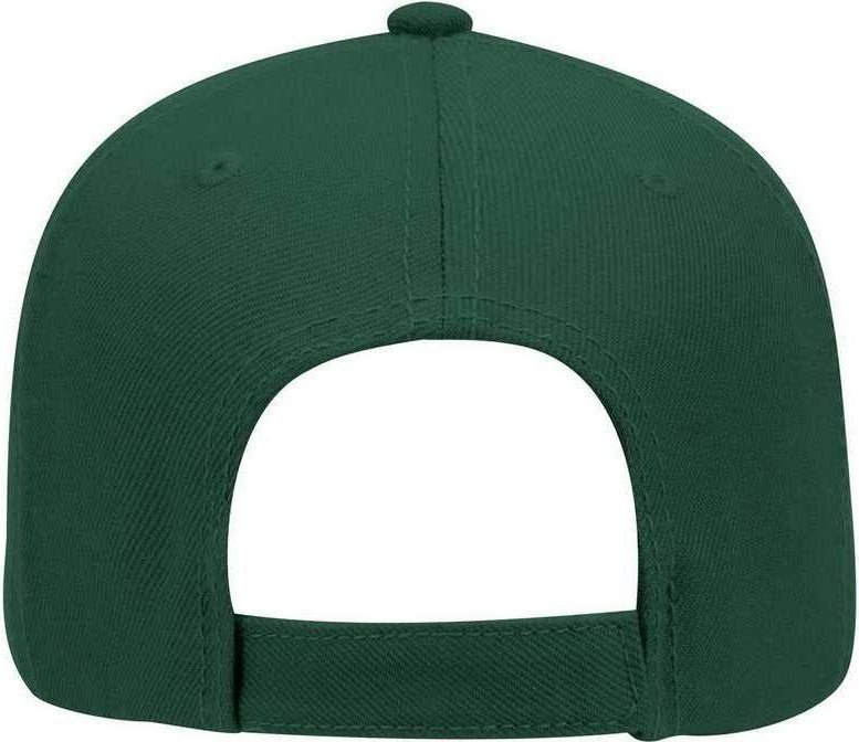 OTTO 19-304 Wool Blend Gray Undervisor Low Profile Pro Style Structured Firm Front Panel Cap - Dark Green - HIT a Double - 2