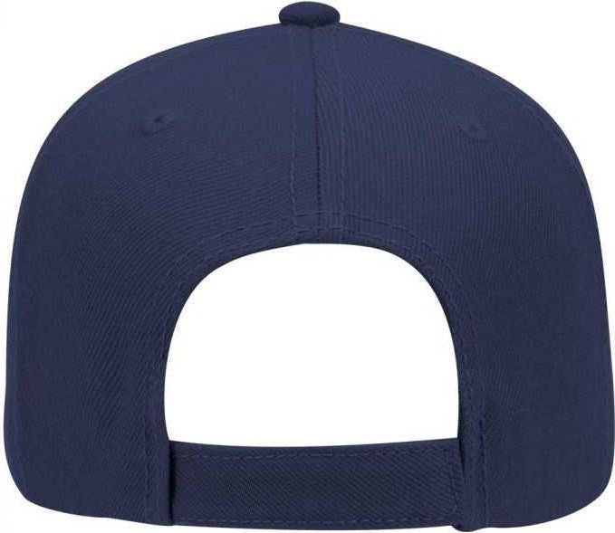 OTTO 19-304 Wool Blend Gray Undervisor Low Profile Pro Style Structured Firm Front Panel Cap - Navy - HIT a Double - 2