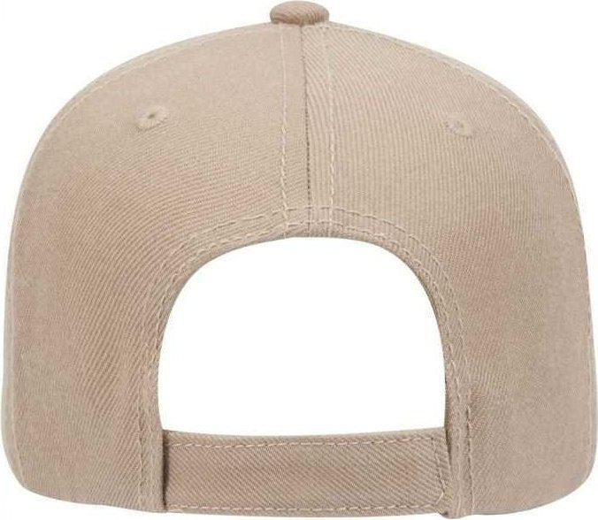 OTTO 19-304 Wool Blend Gray Undervisor Low Profile Pro Style Structured Firm Front Panel Cap - Khaki - HIT a Double - 2