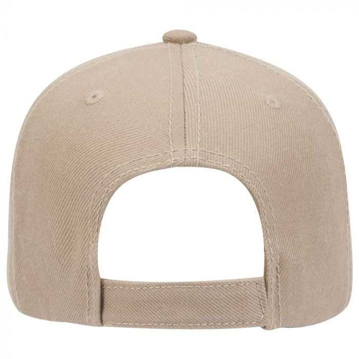 OTTO 19-304 Wool Blend Gray Undervisor Low Profile Pro Style Structured Firm Front Panel Cap - Khaki - HIT a Double - 1