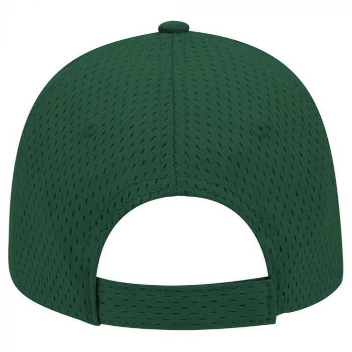 OTTO 19-366 Polyester Pro Mesh Gray Undervisor Low Profile Pro Style Structured Firm Front Panel Cap - Dark Green - HIT a Double - 1