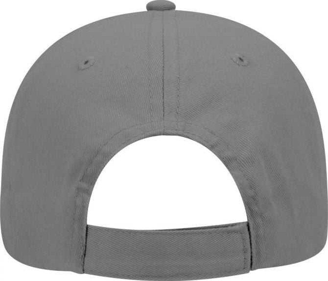 OTTO 19-503 Brushed Cotton Twill Low Profile Pro Style Cap with Full Buckram - Gray - HIT a Double - 2