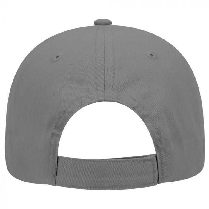 OTTO 19-503 Brushed Cotton Twill Low Profile Pro Style Cap with Full Buckram - Gray - HIT a Double - 1