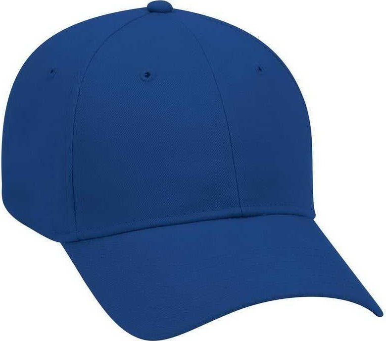 OTTO 19-503 Brushed Cotton Twill Low Profile Pro Style Cap with Full Buckram - Royal - HIT a Double - 2