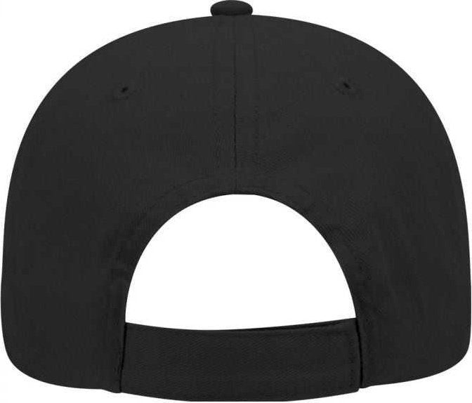 OTTO 19-503 Brushed Cotton Twill Low Profile Pro Style Cap with Full Buckram - Black - HIT a Double - 2