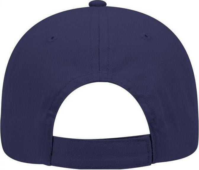 OTTO 19-503 Brushed Cotton Twill Low Profile Pro Style Cap with Full Buckram - Navy - HIT a Double - 2