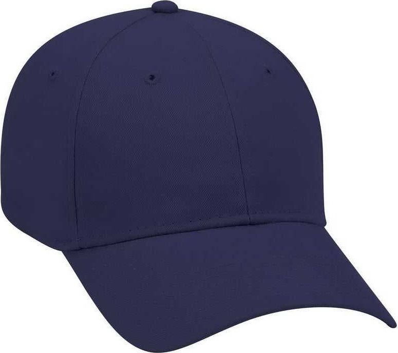 OTTO 19-503 Brushed Cotton Twill Low Profile Pro Style Cap with Full Buckram - Navy - HIT a Double - 1