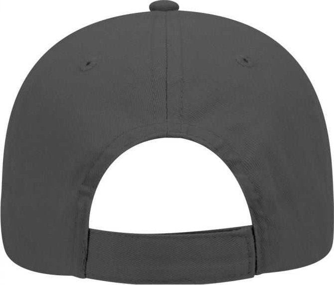 OTTO 19-503 Brushed Cotton Twill Low Profile Pro Style Cap with Full Buckram - Charcoal Gray - HIT a Double - 2